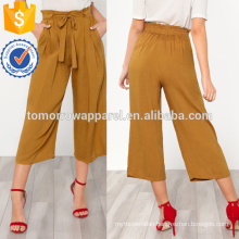 Self Tie Wide Leg Pants Manufacture Wholesale Fashion Women Apparel (TA3075P)